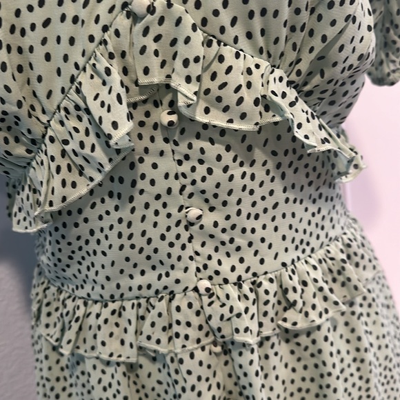 Influence • Mint Green Polkadot Dress • Sz 8 - Picture 4 of 14